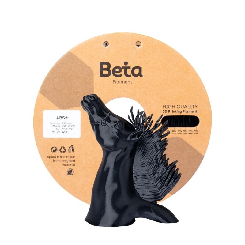 Beta ABS+ Filament Black