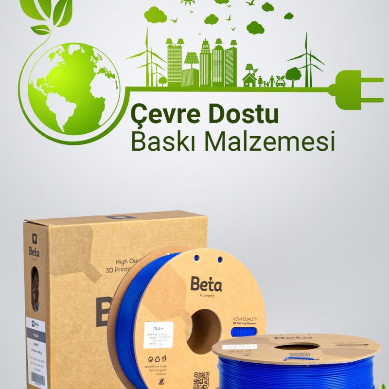 Beta PLA+ Filament Neon Blue