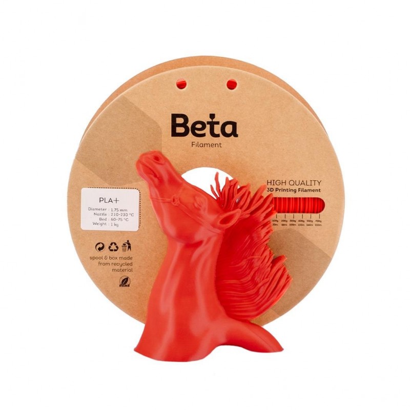 Beta PLA+ Filament Neon Red