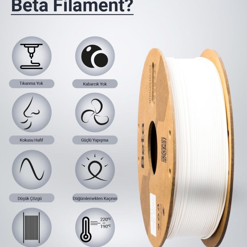 Beta PLA+ Filament White