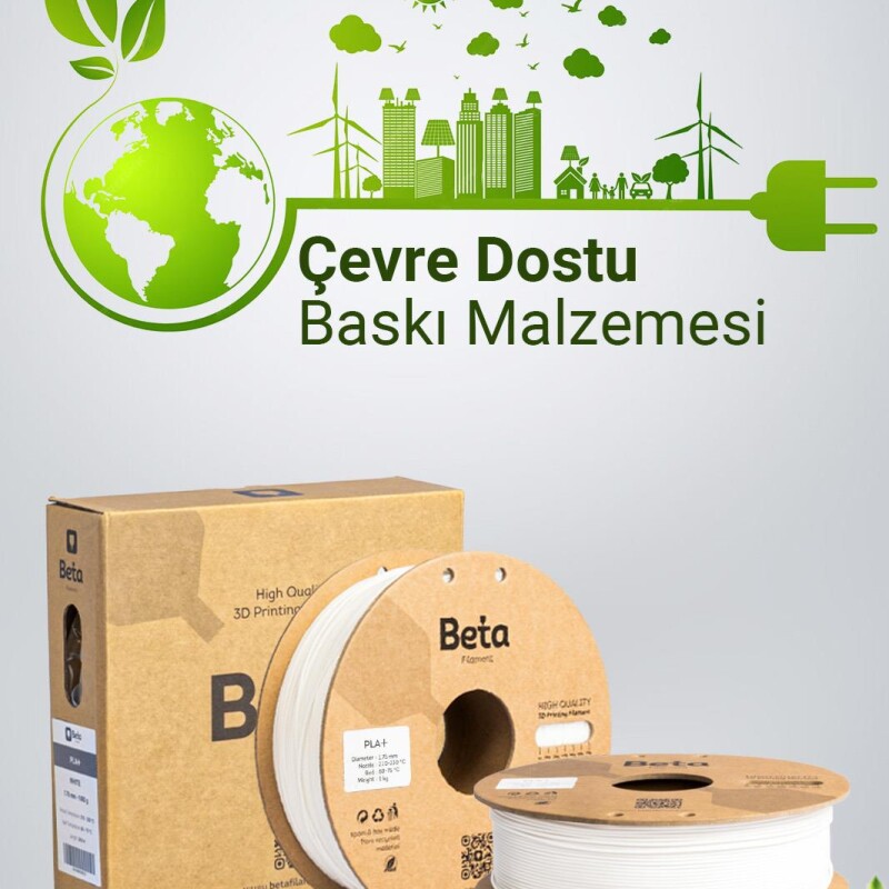 Beta PLA+ Filament White