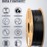 Beta PLA High-Speed Filament Black