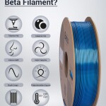 Beta PLA-Magic Silk Black-Blue