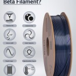 Beta PLA-Magic Silk Black-Purple
