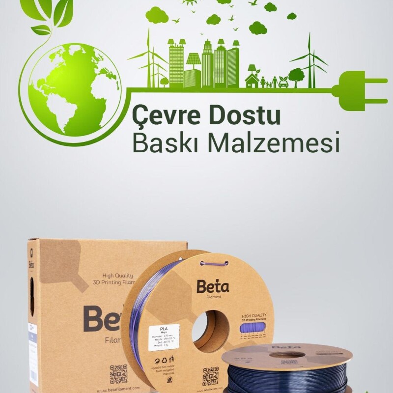 Beta PLA-Magic Silk Black-Purple