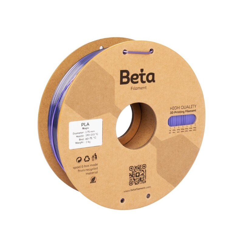 Beta PLA-Magic Silk Black-Purple