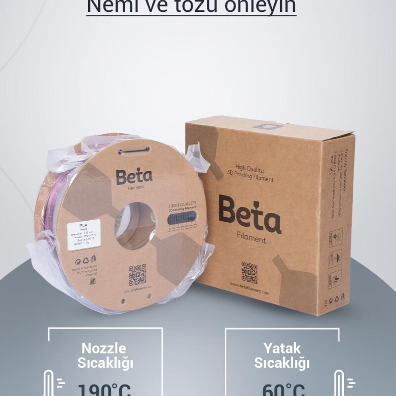 Beta PLA-Magic Silk Black-Rose Red