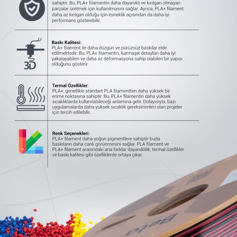 Beta PLA-Magic Silk Filament Black Red