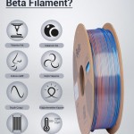 Beta PLA-Magic Silk Filament Blue Orange