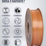Beta PLA-Magic Silk Rose Red-Gold