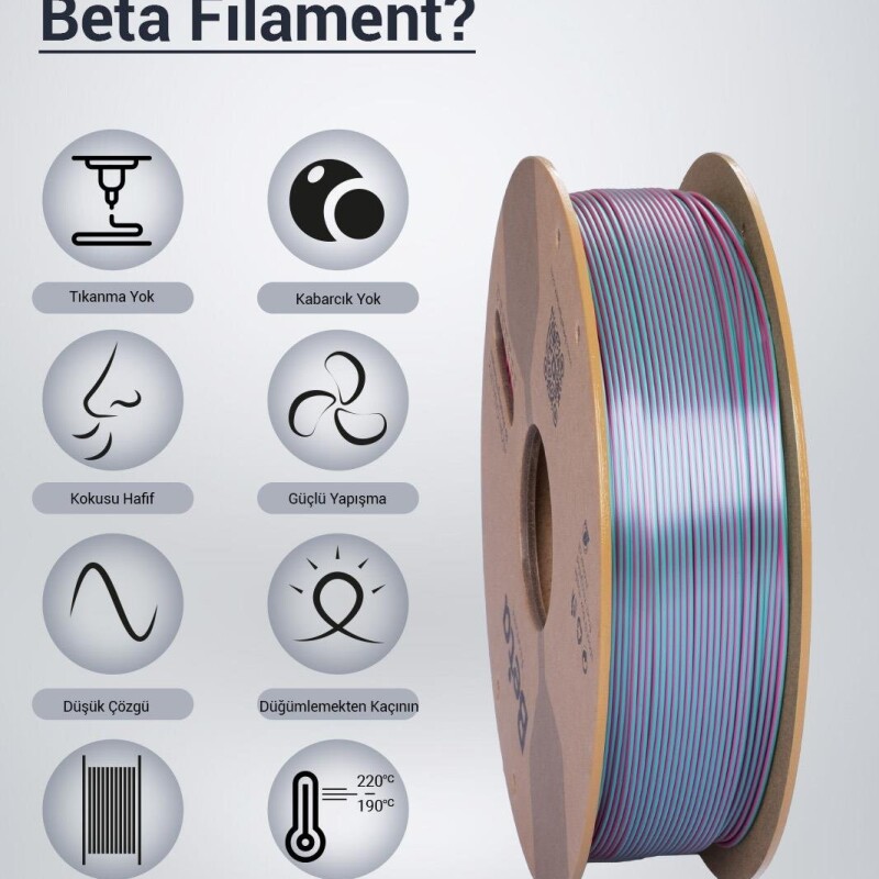 Beta PLA-Magic Silk Rose Red-Jade