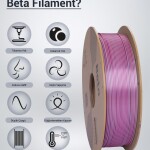 Beta PLA-Magic Silk Rose Red-Silver