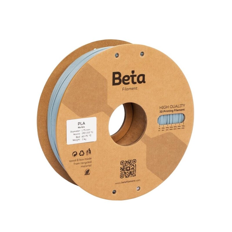 Beta PLA Marble Filament Blue Gray