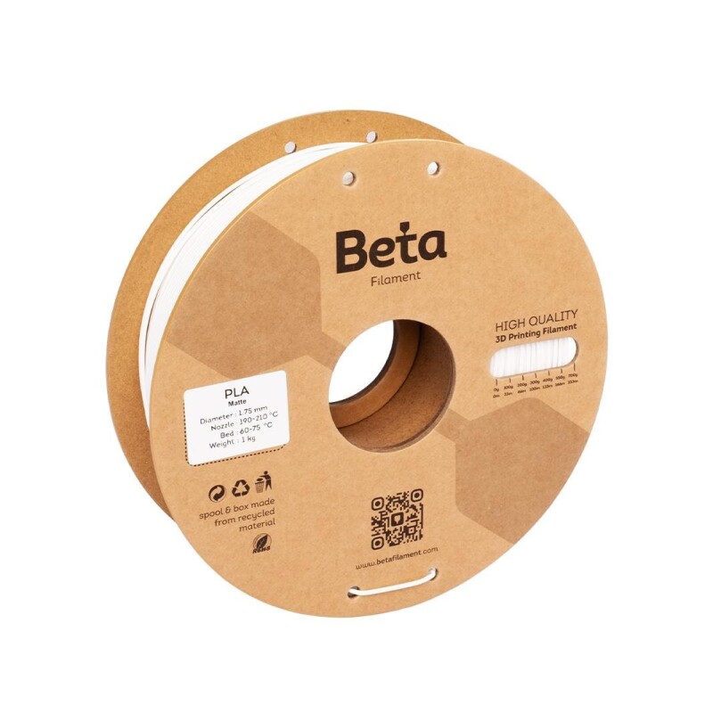 Beta PLA-Matte Filament White