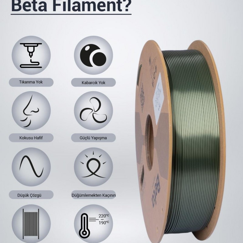 Beta PLA-Silk Filament Bronze
