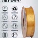 Beta PLA-Silk Filament Gold
