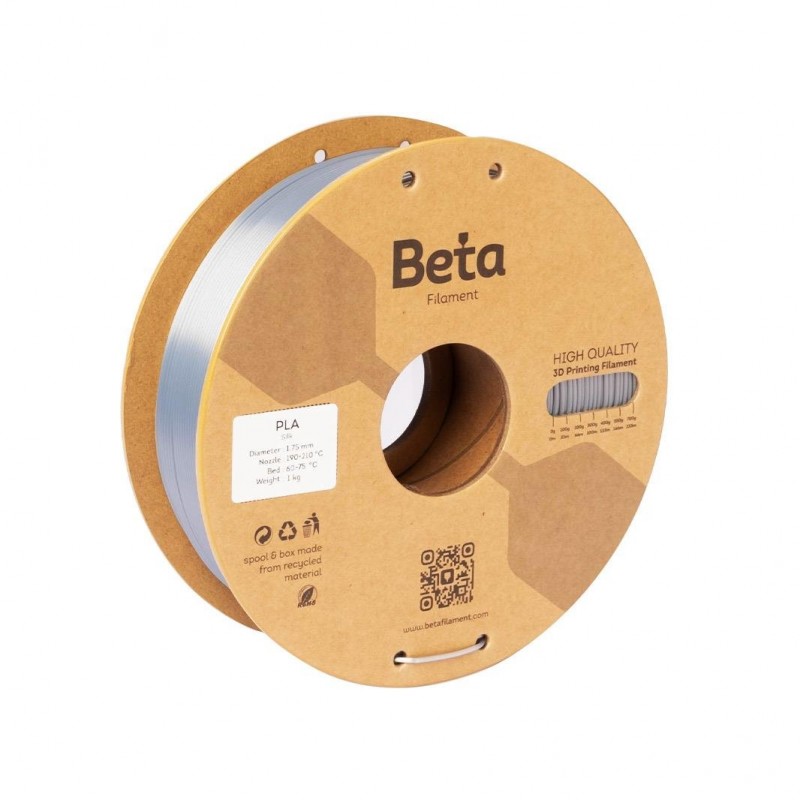 Beta PLA-Silk Filament Silver