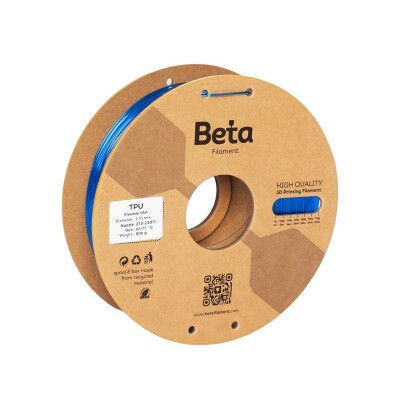 Beta TPU 95A Filament Transparent Klein Blue