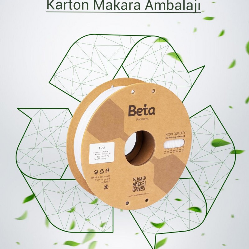 Beta TPU 95A Filament White