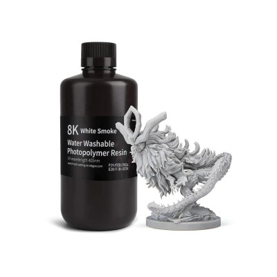 ELEGOO 8K Suda Yıkanabilir Reçine White Smoke 1kg
