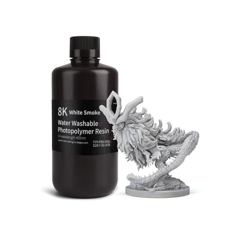 ELEGOO 8K Suda Yıkanabilir Reçine White Smoke 1kg