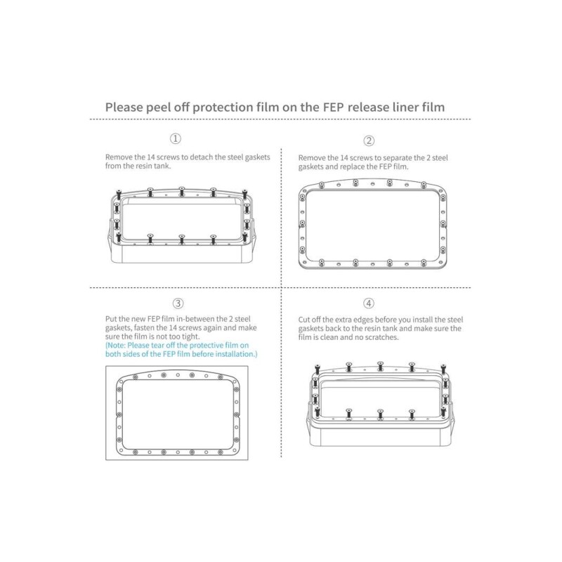ELEGOO PFA Film 5 Adet - Mars 4 DLP