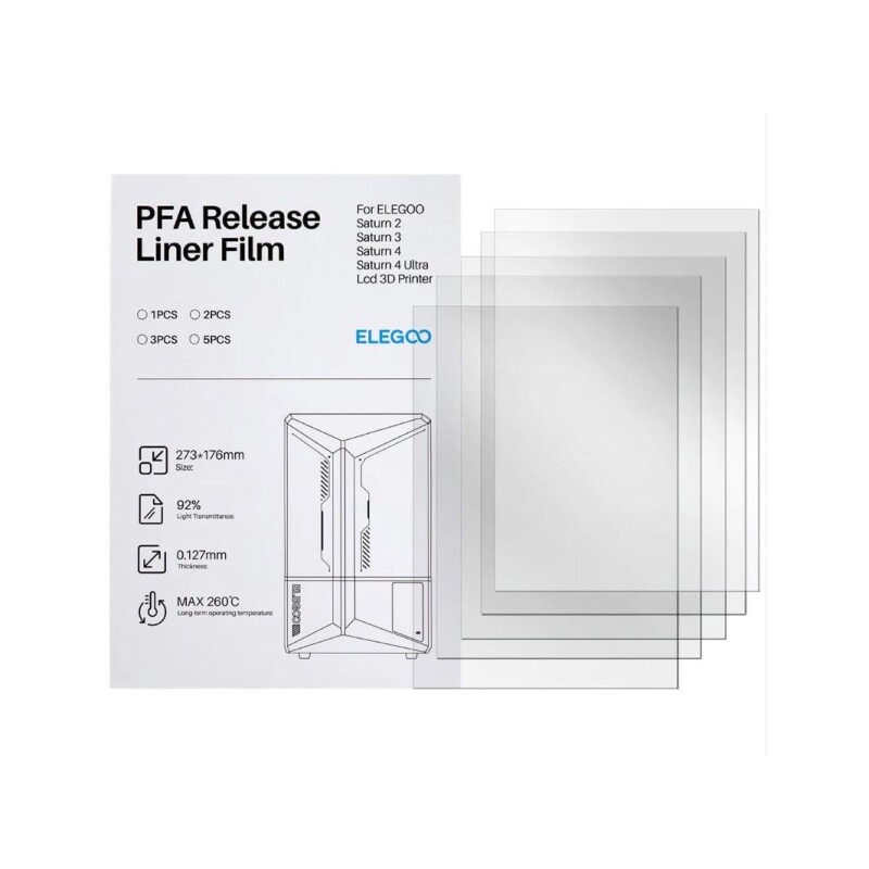 ELEGOO PFA Film 5 Adet- Saturn 4/4 Ultra