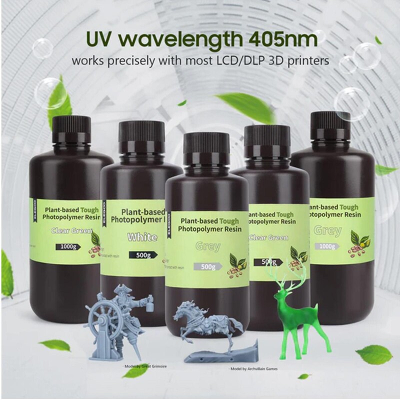 ELEGOO Plant-Based (Bitki Bazlı) Reçine Gri 0.5 Kg