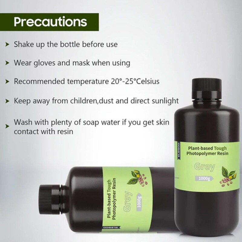 ELEGOO Plant-Based (Bitki Bazlı) Reçine Gri 0.5 Kg