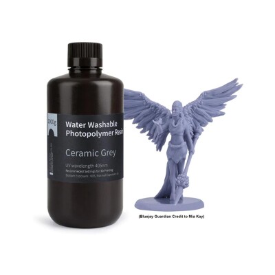 ELEGOO Suda Yıkanabilir Reçine V2.0 Seramik Gri 1 Kg