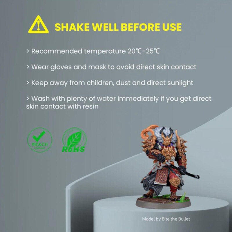 ELEGOO Suda Yıkanabilir Reçine V2.0 Seramik Gri 1 Kg