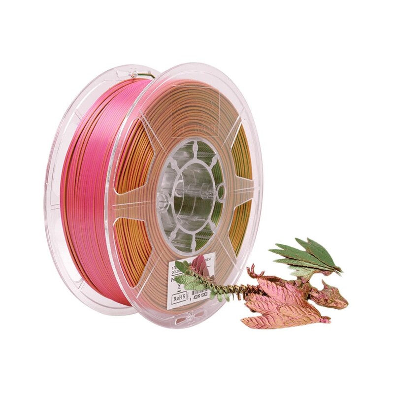 Esun PLA-Silk Mystic Filament Gold-Red-Green