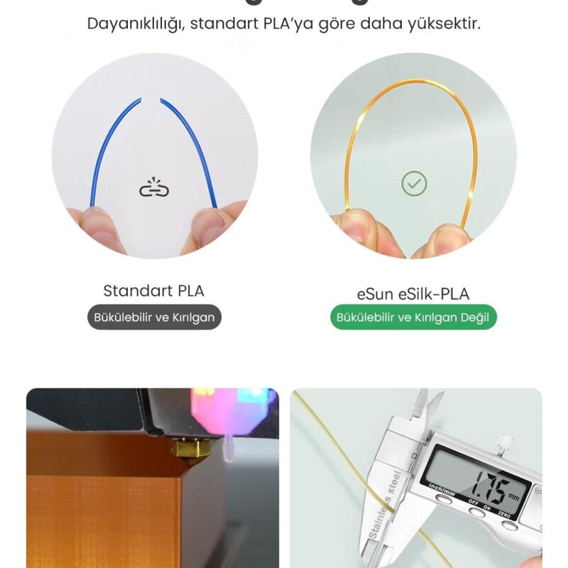 Esun eSilk-PLA Filament Forest