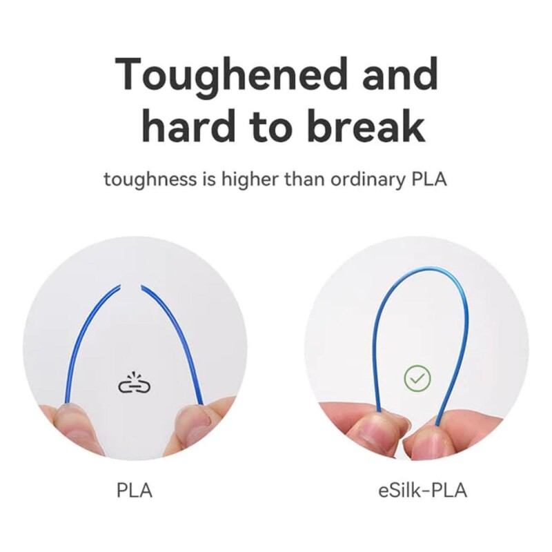 Esun eSilk-PLA Filament Dark Yellow