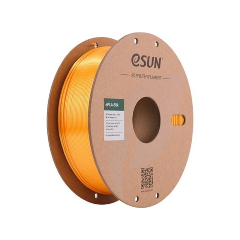 Esun eSilk-PLA Filament Dark Yellow