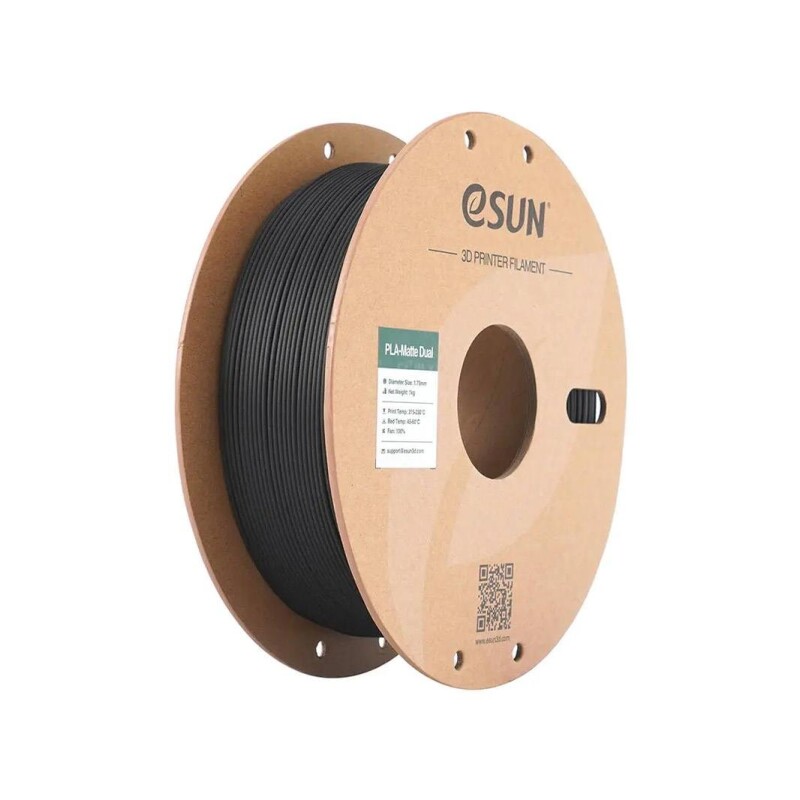 Esun PLA-Matte Filament Black-White