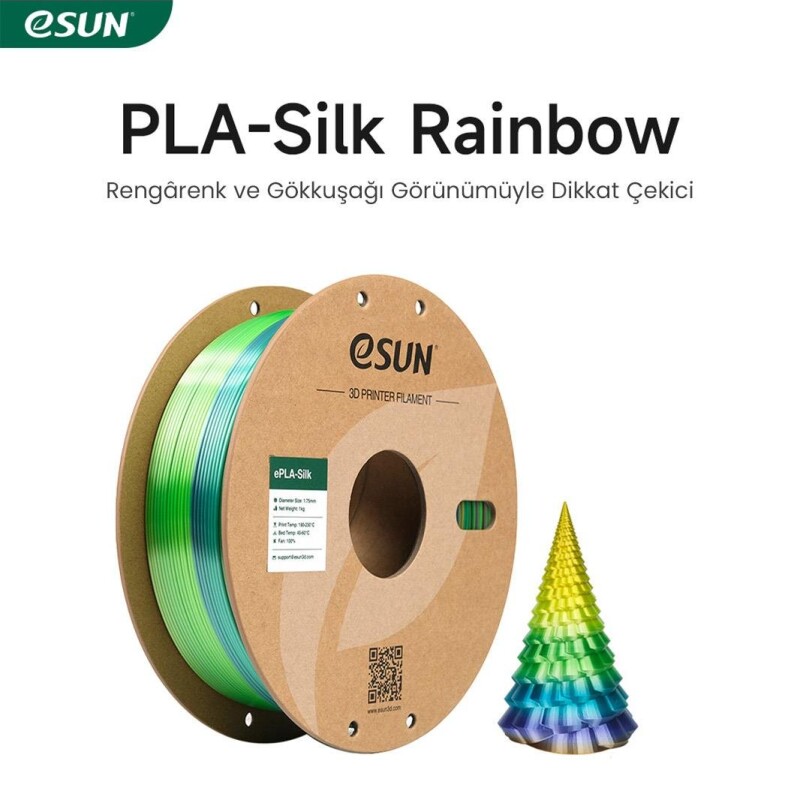 Esun PLA-Silk Filament Rainbow Huaguo Mountain