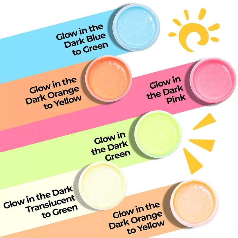 xTool Glow in The Dark Color Screen Printing İnk Set 100ml 6 Colors