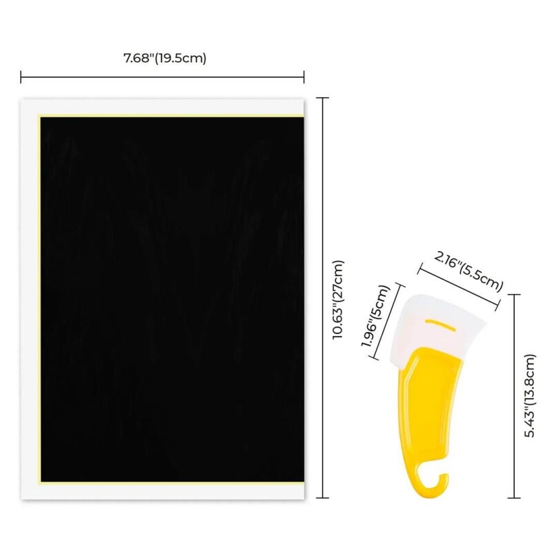 xTool Laser Engraving Paper Black 4pcs