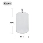 xTool Stainless Steel Military Pendant (10pcs)